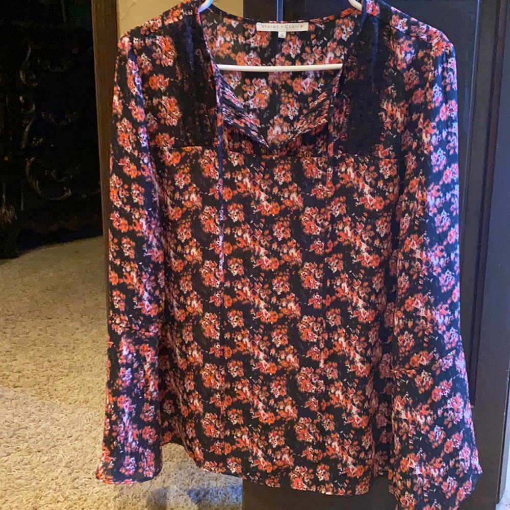Sheer dress blouse